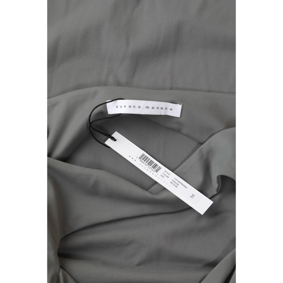 Sz M Susana Monaco Cut Out Midi Evening Dress In Pigeon NWT - Picture 4 of 4